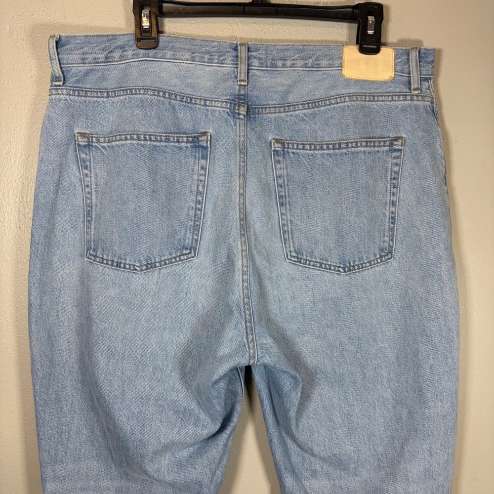 Everlane The Cheeky Jean Light Wash Blue High Rise Straight Leg Denim Size 33 R - Picture 4 of 12